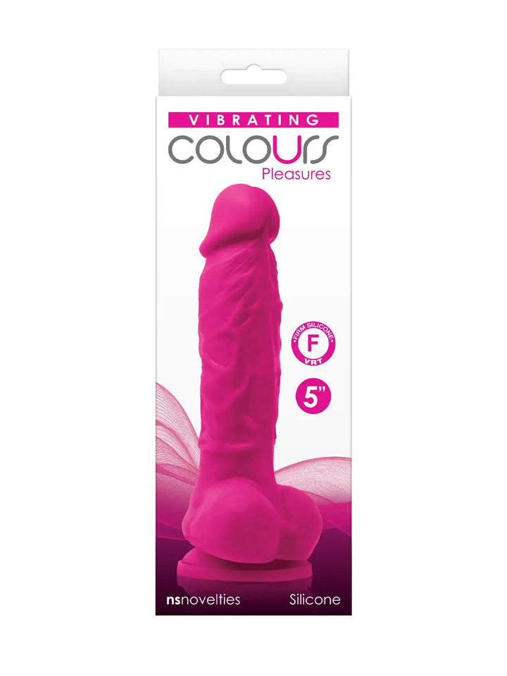 Colours Pleasures 5 Inch Vibrating Silicone Dildo - joujou.com.au