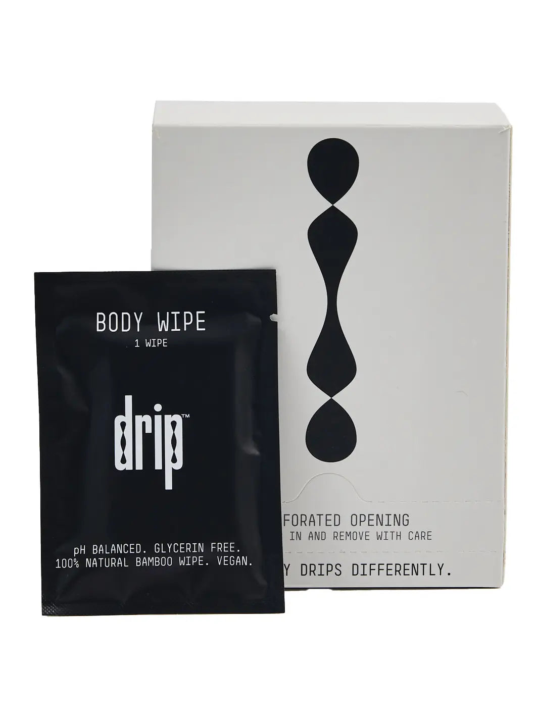 Drip On-The-Go Ph Balanced Vegan Bamboo Body Wipes - 20 Pack - joujou.com.au