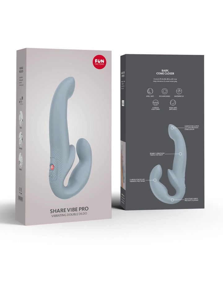 Fun Factory Share Vibe Pro Vibrating Strapless Strap-On - joujou.com.au