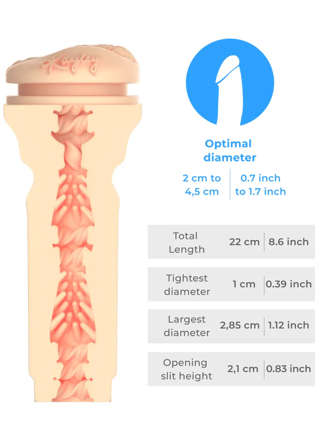 Kiiroo Feel Stroker Kayley Gunner - joujou.com.au