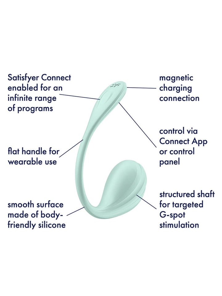 Satisfyer Smooth Petal App Controlled G-Spot Egg Vibrator - joujou.com.au