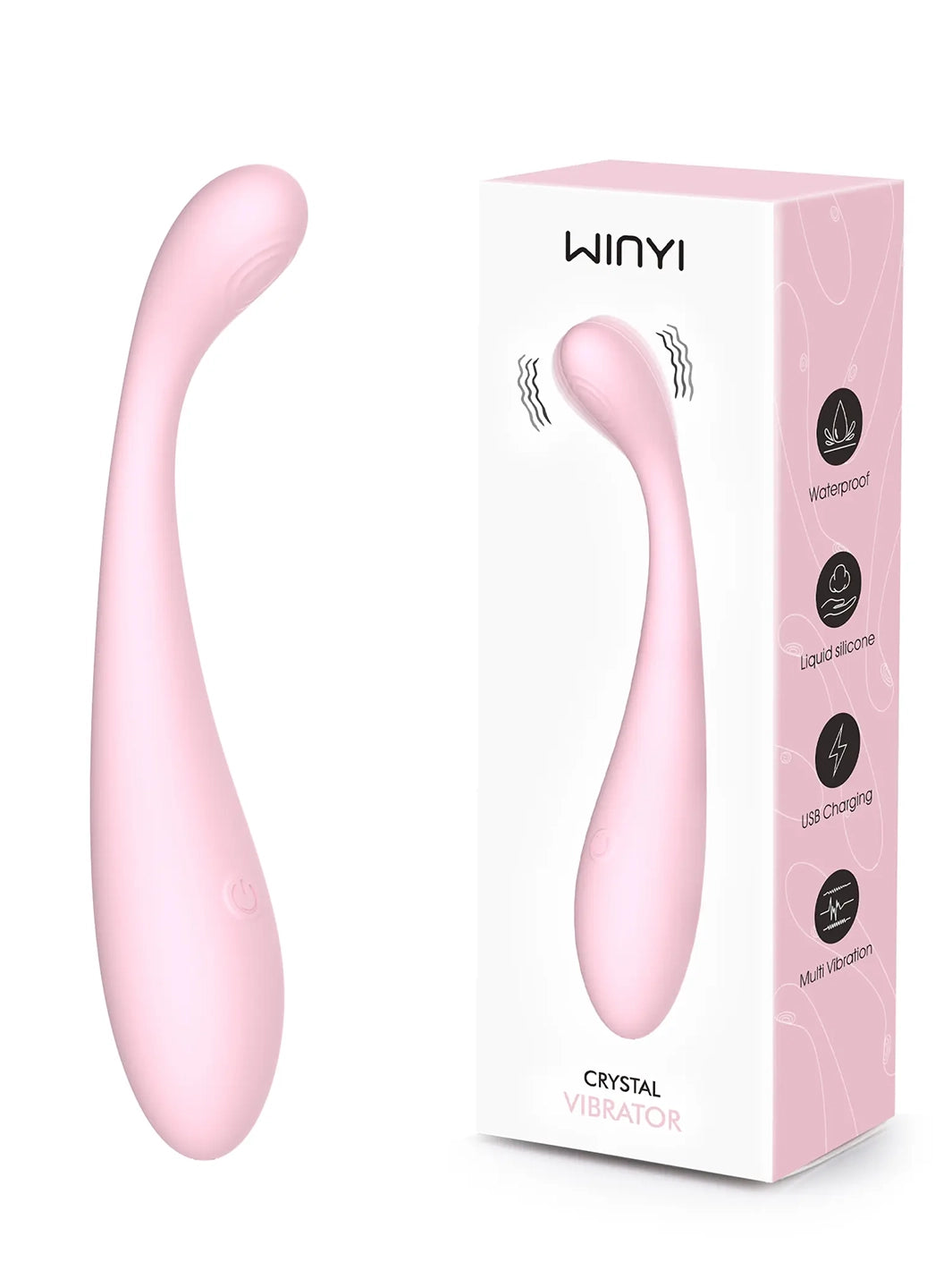 Winyi Crystal Flexible G-Spot Vibrator - joujou.com.au