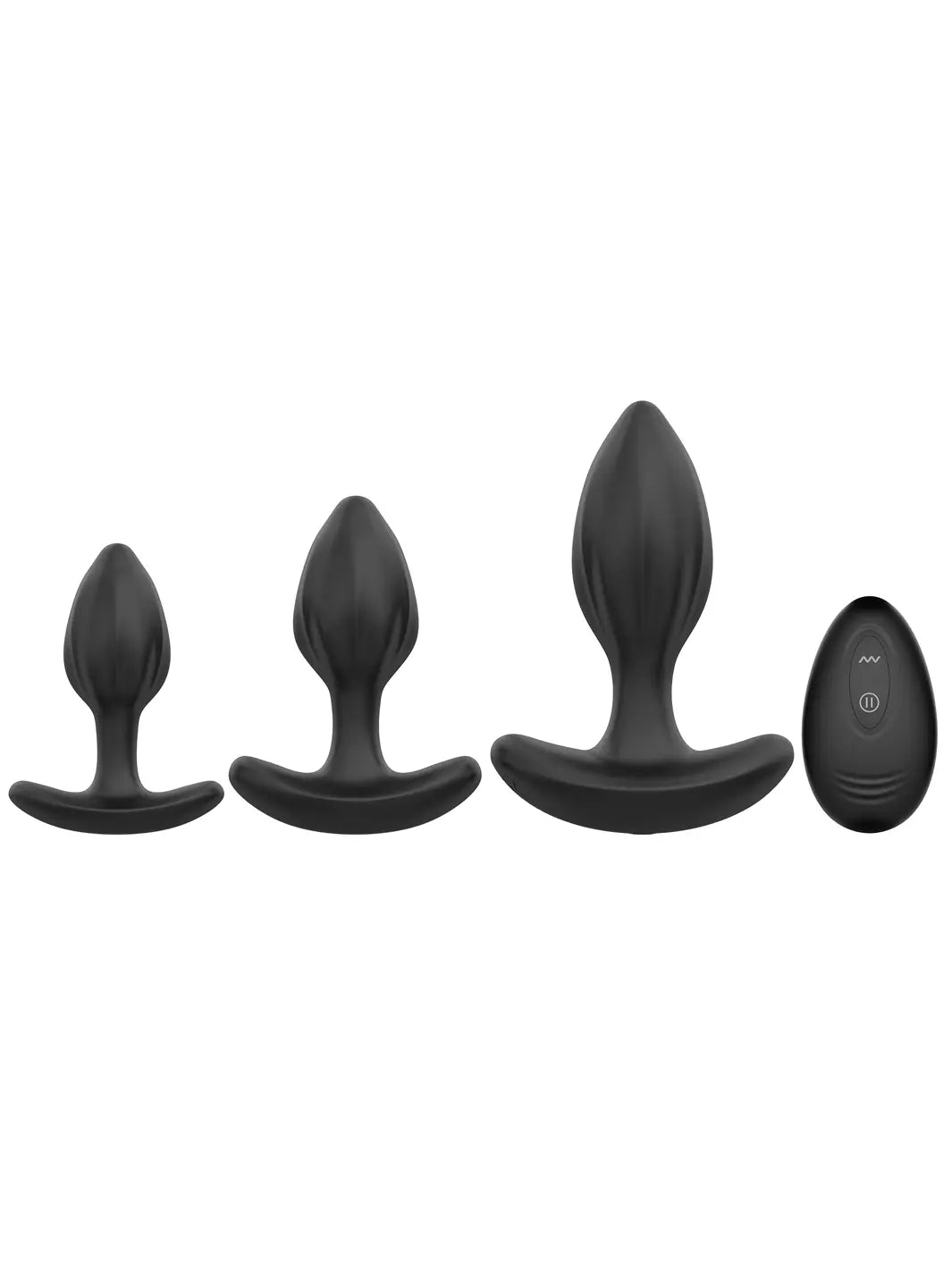 Winyi Mark Ribbed Silicone Anal Plug Training Kit - joujou.com.au