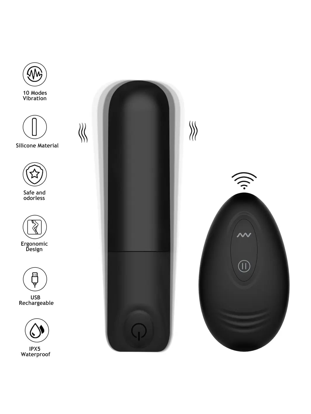 Winyi Rick Remote Control Bullet Vibrator - joujou.com.au