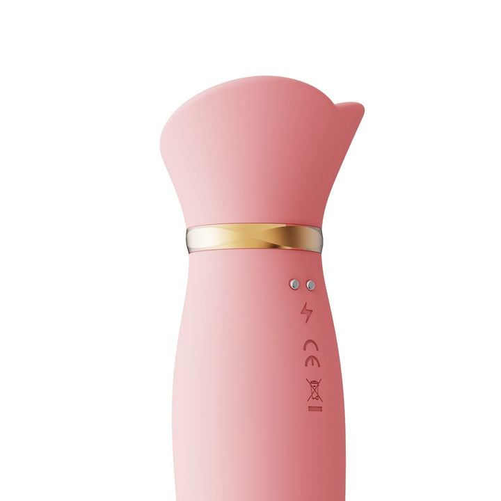 ZALO Rose Rabbit Vibrator With Clitoral Suction - joujou.com.au