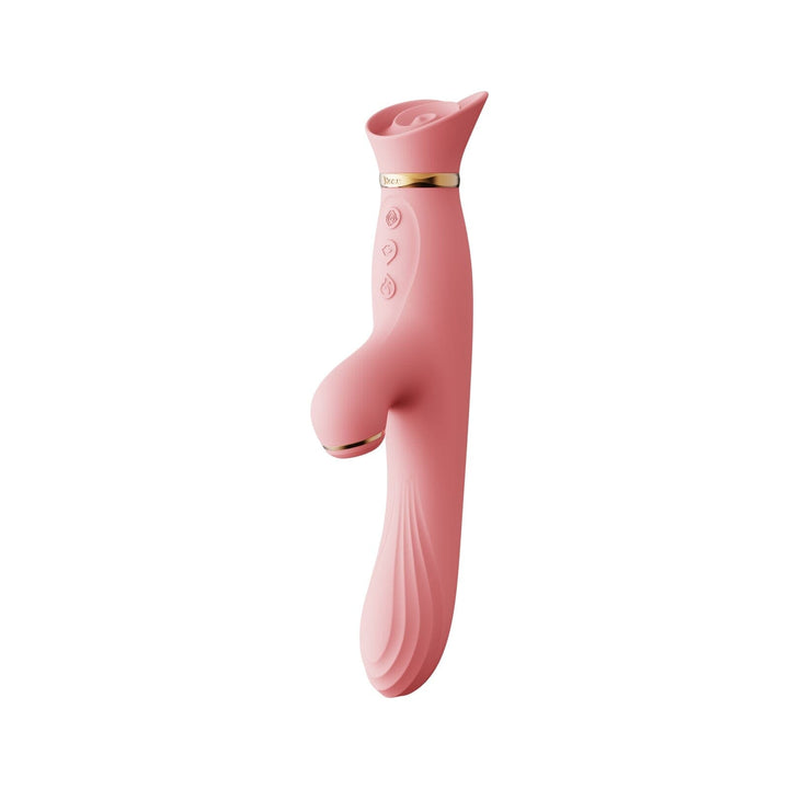 ZALO Rose Rabbit Vibrator With Clitoral Suction - joujou.com.au