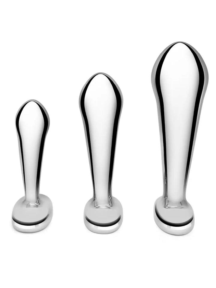 Bvibe Stainless Steel P-Spot Training Set - joujou.com.au