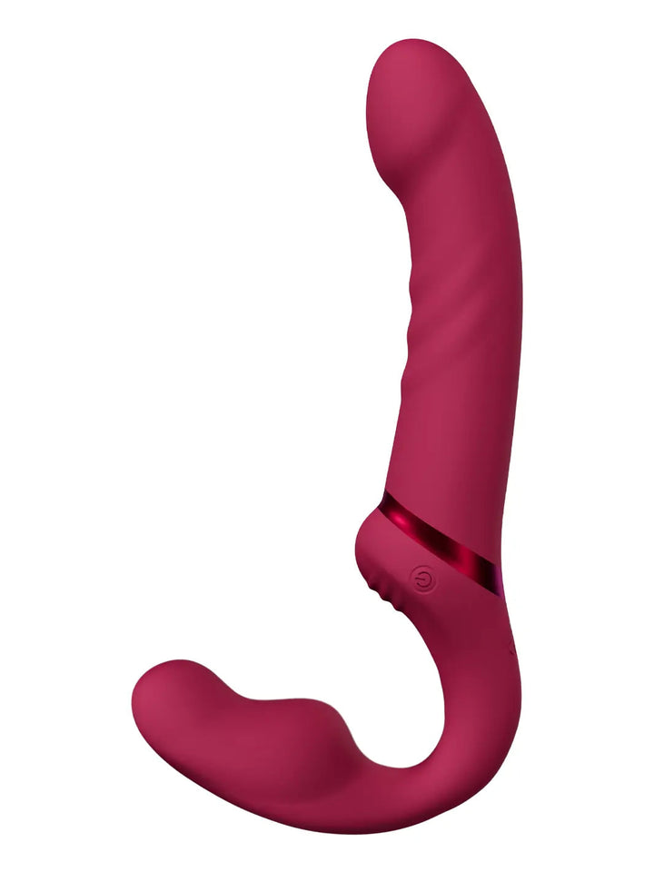 Lovense Lapis Double-Ended Vibrating Strapless Strap-On - joujou.com.au