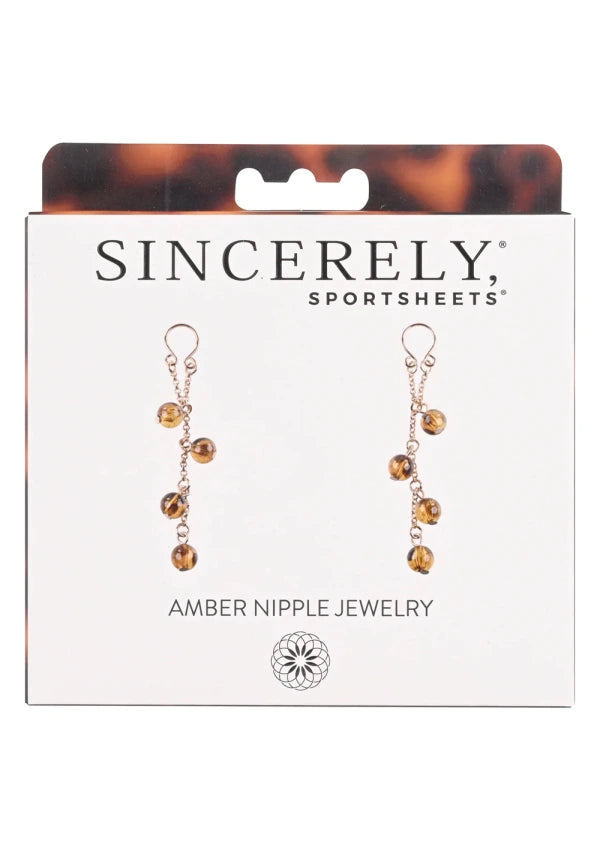 Sincerely Amber Nipple Jewellery - joujou.com.au