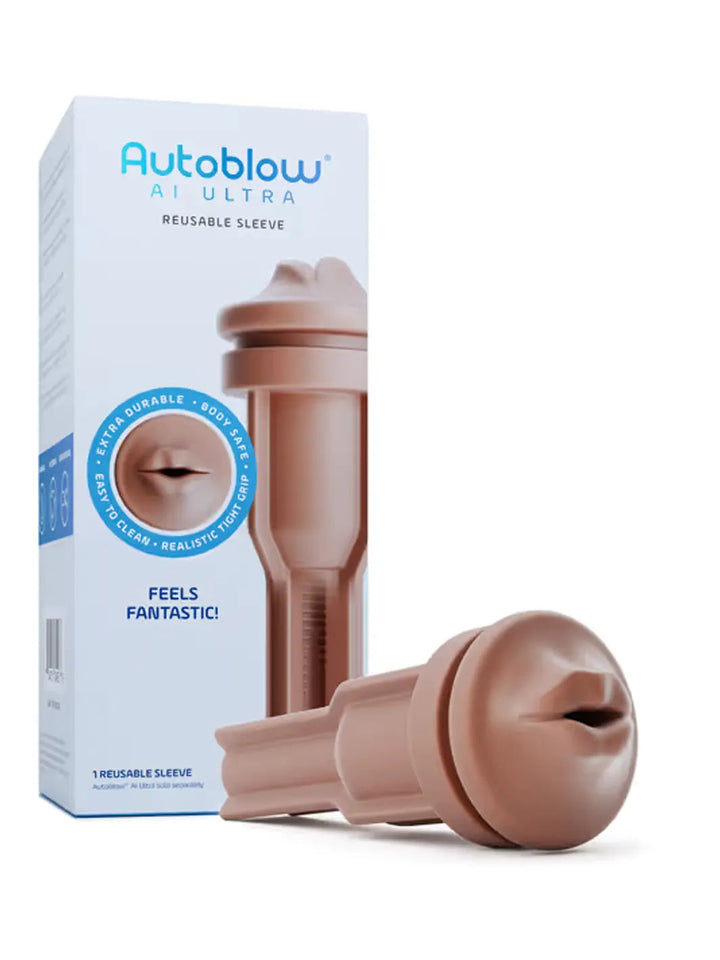 Autoblow A.I. Ultra Silicone Mouth Masturbator Sleeve - joujou.com.au