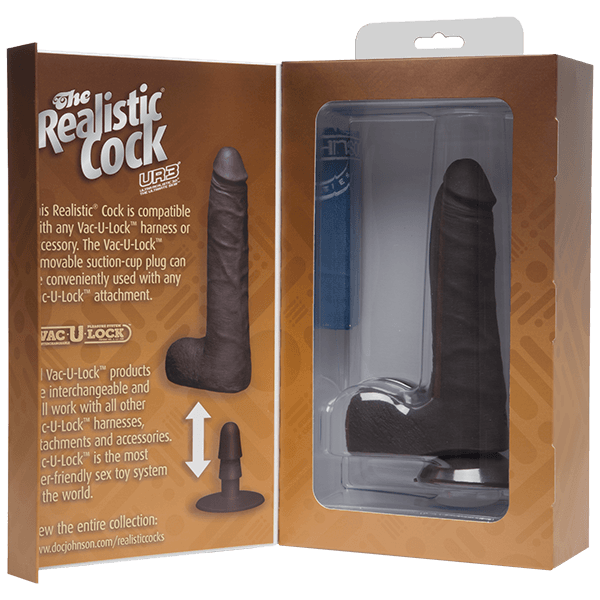 The Realistic Cock UR3 - 7 in. SLIM With Balls - joujou.com.au