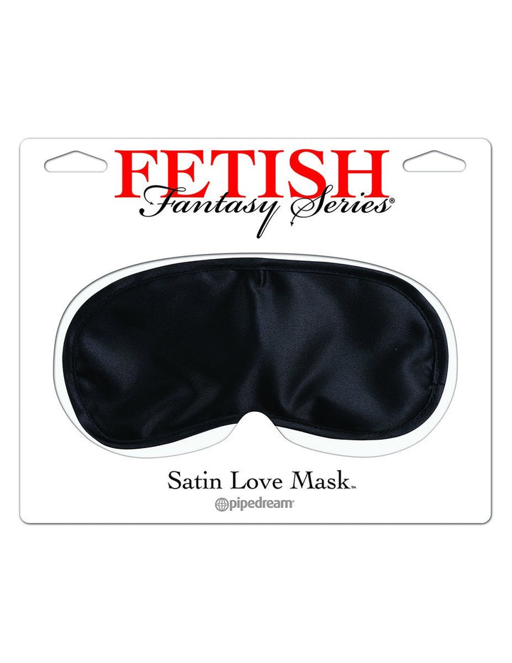 Fetish Fantasy Satin Love Mask Black - joujou.com.au