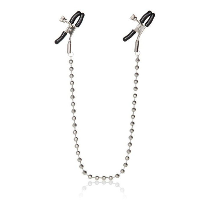 Nipple Play Silver Beaded Nipple Clamps - joujou.com.au