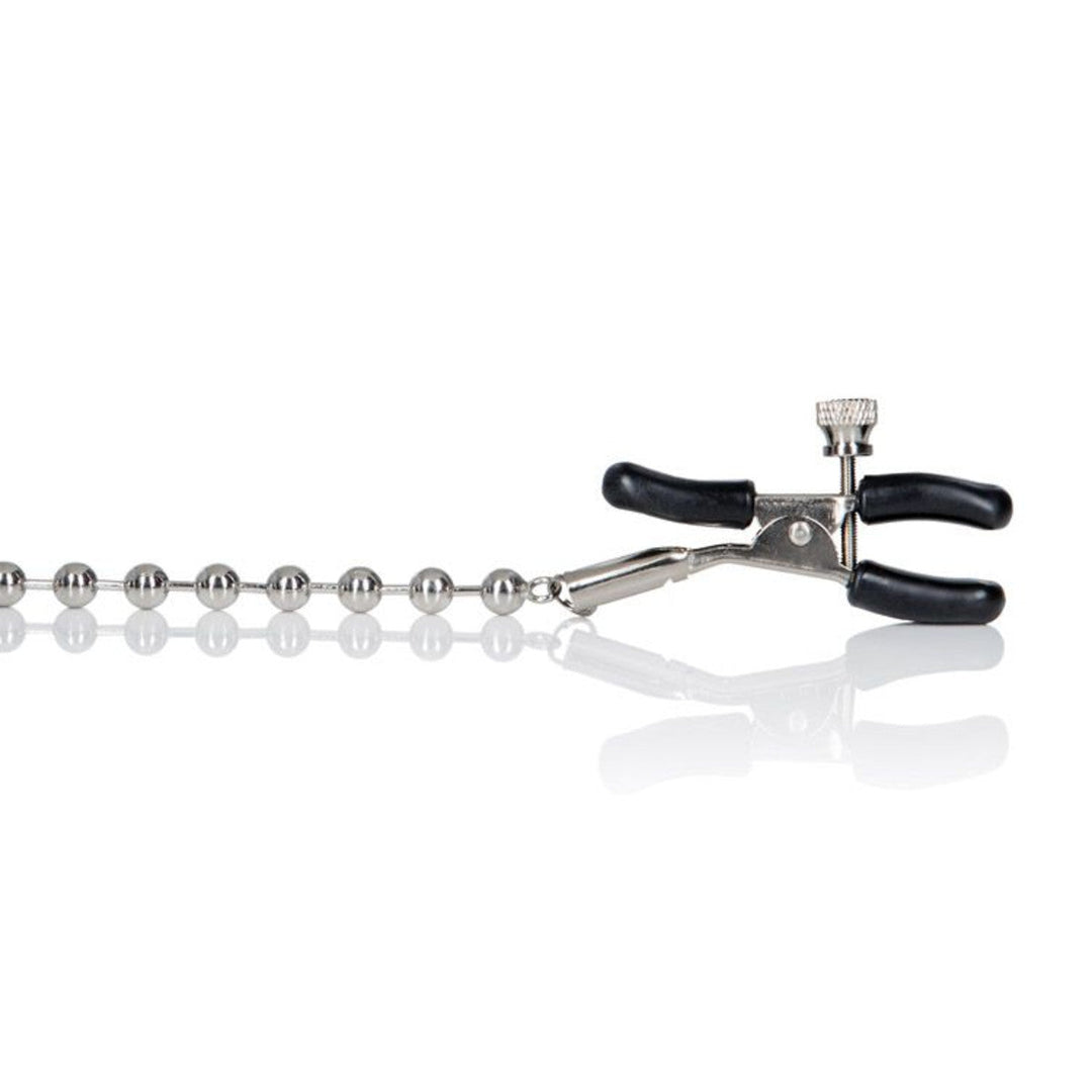 Nipple Play Silver Beaded Nipple Clamps - joujou.com.au