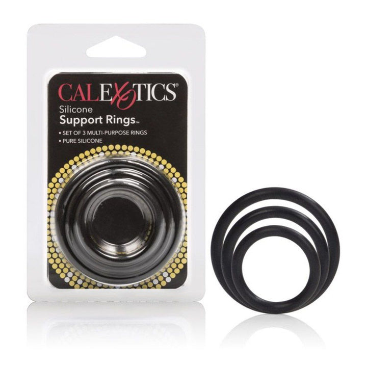 Silicone Support Rings - Black - joujou.com.au