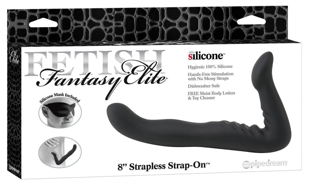 Fetish Fantasy Elite - Strapless Strap-On Black 8 in. - joujou.com.au