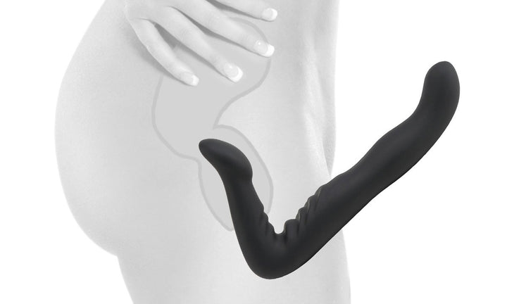 Fetish Fantasy Elite - Strapless Strap-On Black 8 in. - joujou.com.au