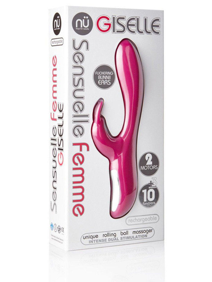 NU Sensuelle Giselle Rabbit Vibrator - joujou.com.au