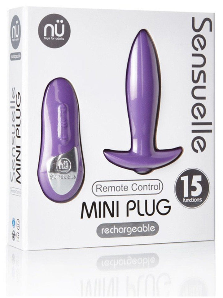 NU Sensuelle Mini Anal Plug with Remote - joujou.com.au