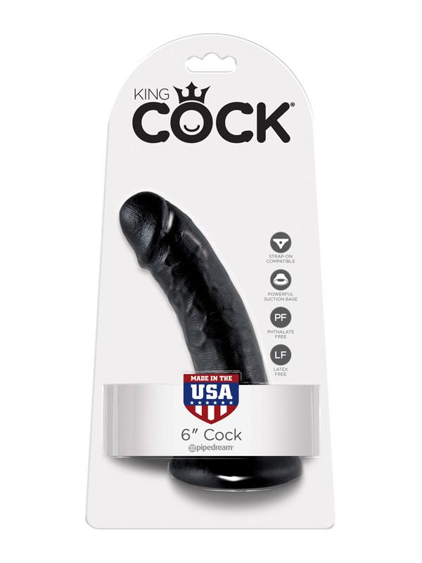 King Cock - 6 in. Cock Black