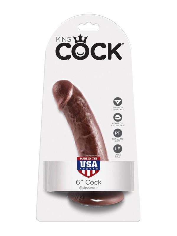 King Cock - 6 in. Cock Brown