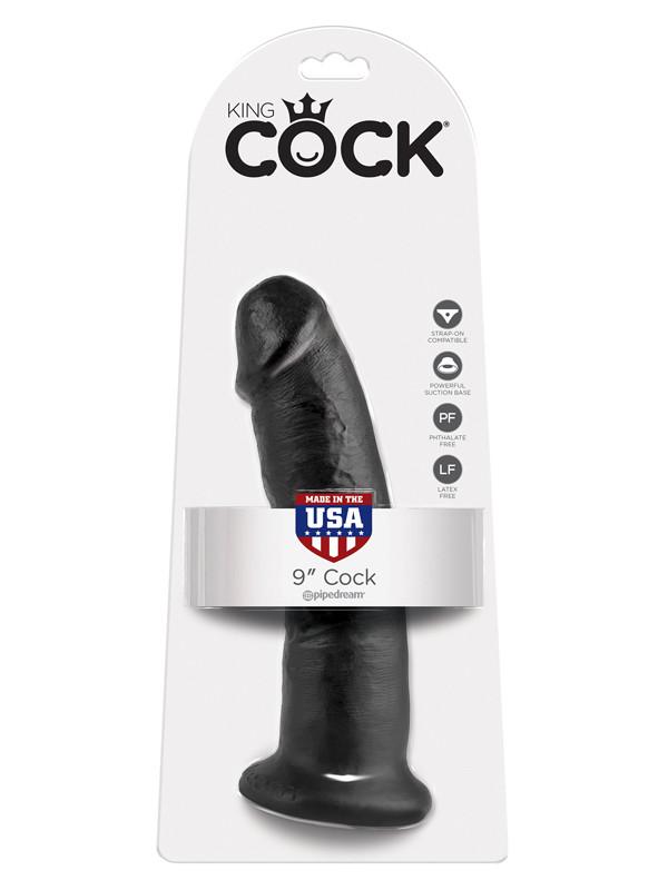 King Cock - 9 in. Cock Black