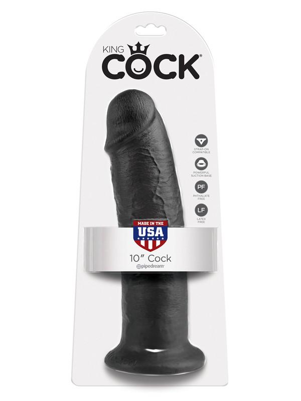 King Cock - 10 in. Cock Black