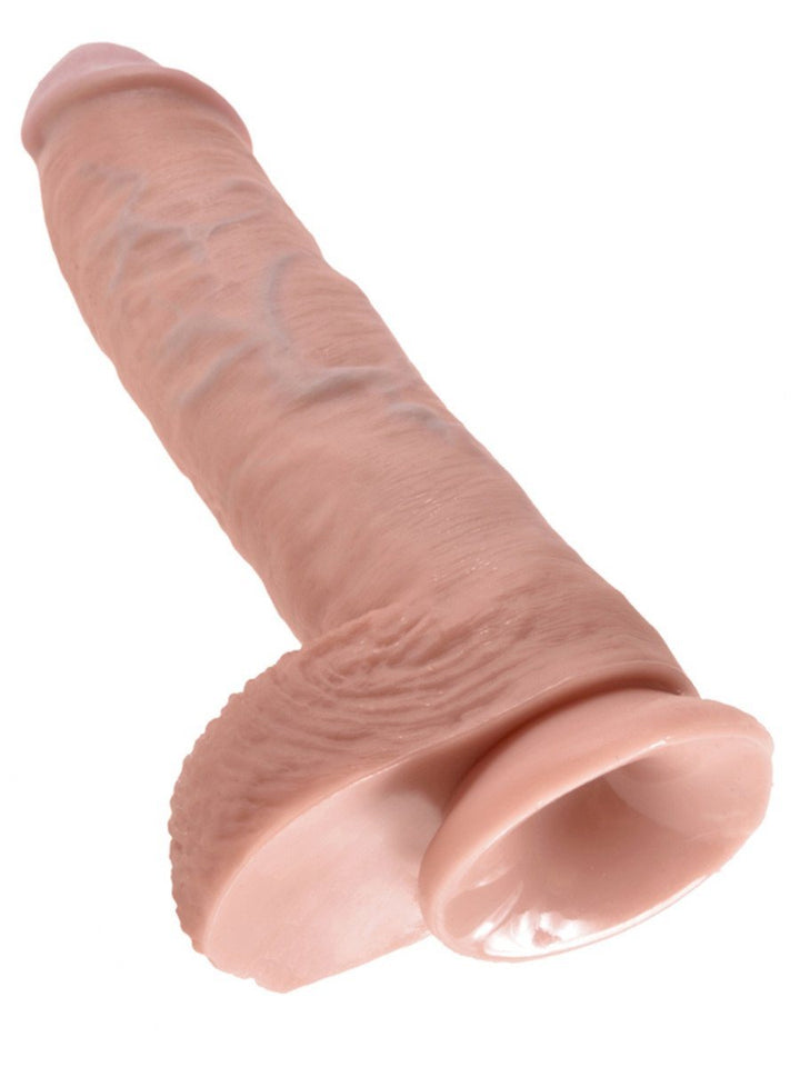 King Cock - 10 in. Cock With Balls - joujou.com.au