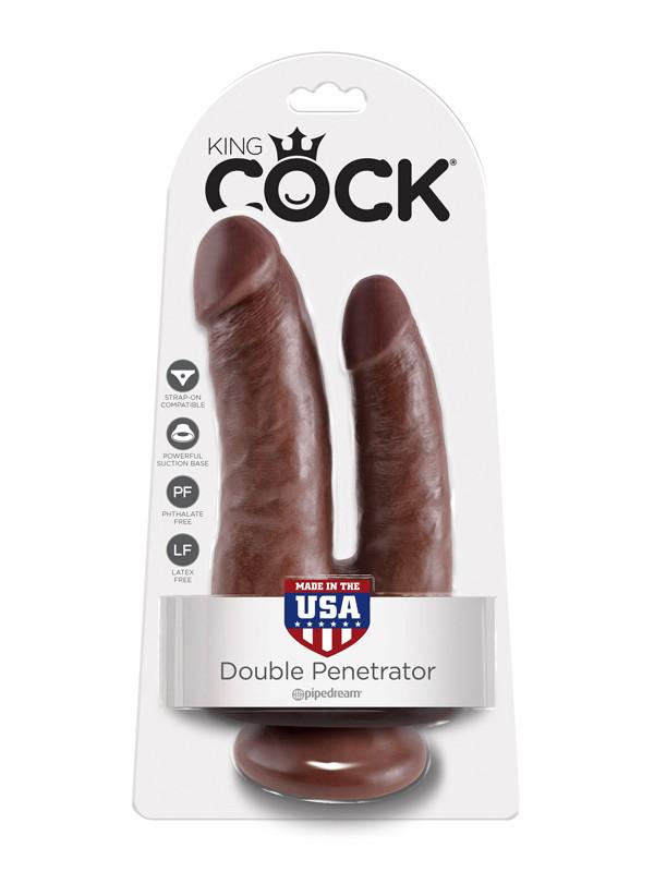 King Cock - Double Penetrator Brown