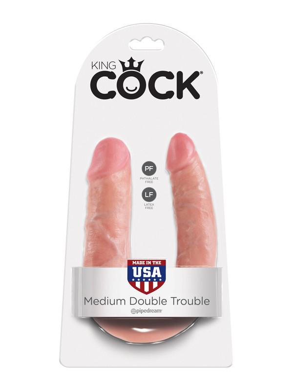 King Cock - M Double Trouble Flesh