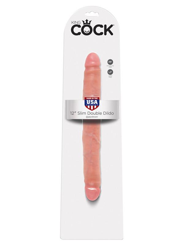 King Cock - 12 in. Slim Double Flesh