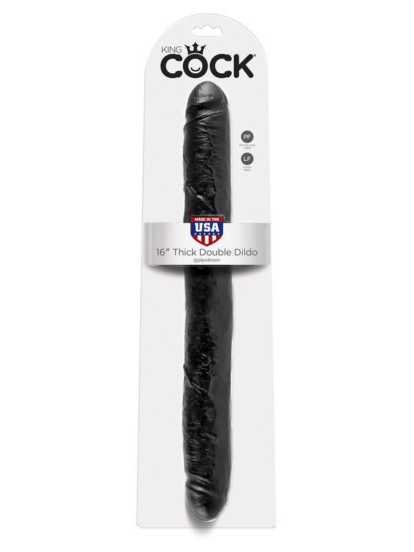 King Cock - 16 in. Thick Double Black