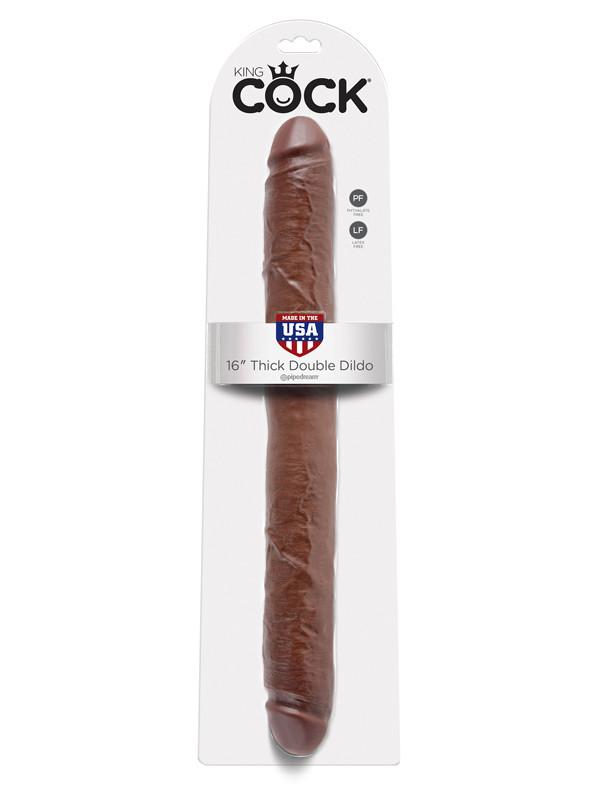 King Cock - 16 in. Thick Double Brown