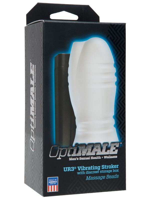 OptiMale - UR3 Vibrating Stroker - Massage Beads - joujou.com.au