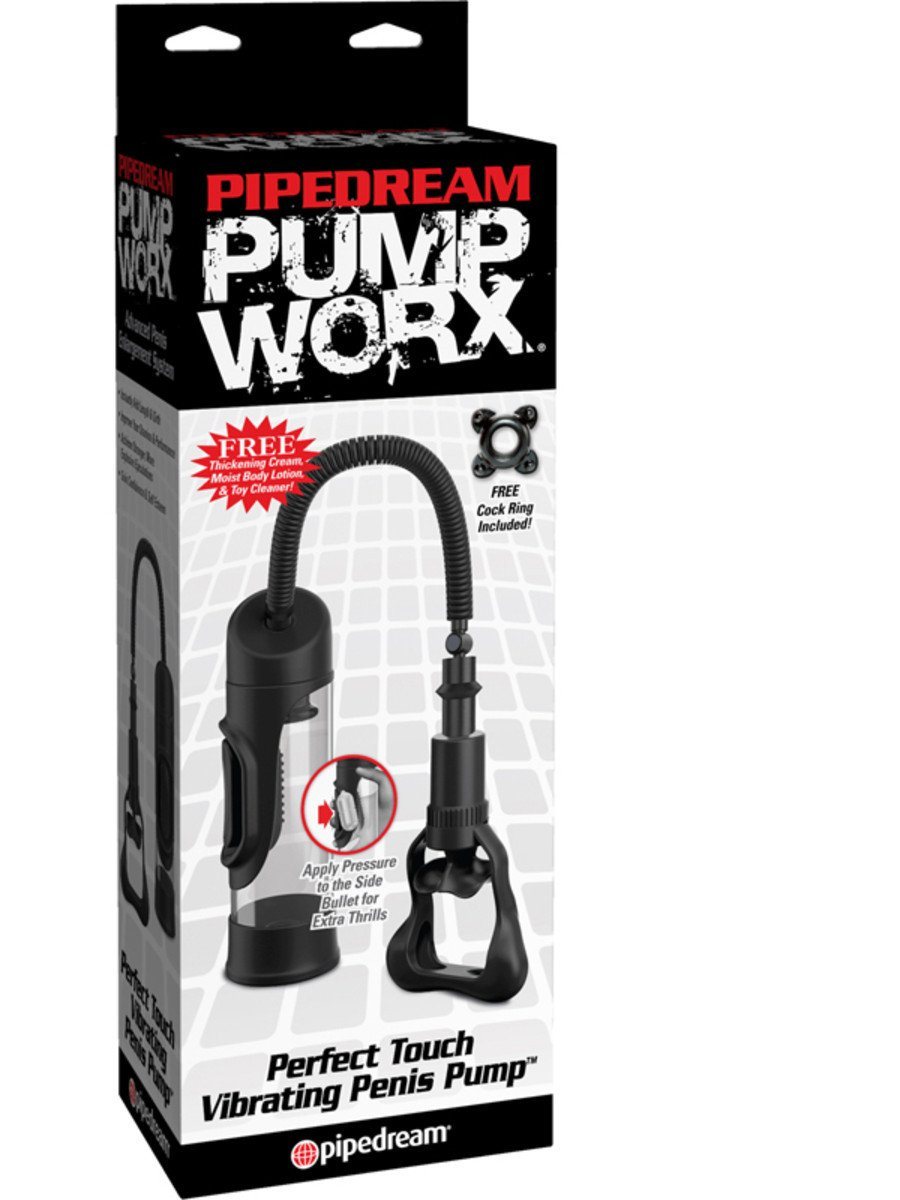 Pump Worx Perfect Touch Vibrating Penis Pump - joujou.com.au