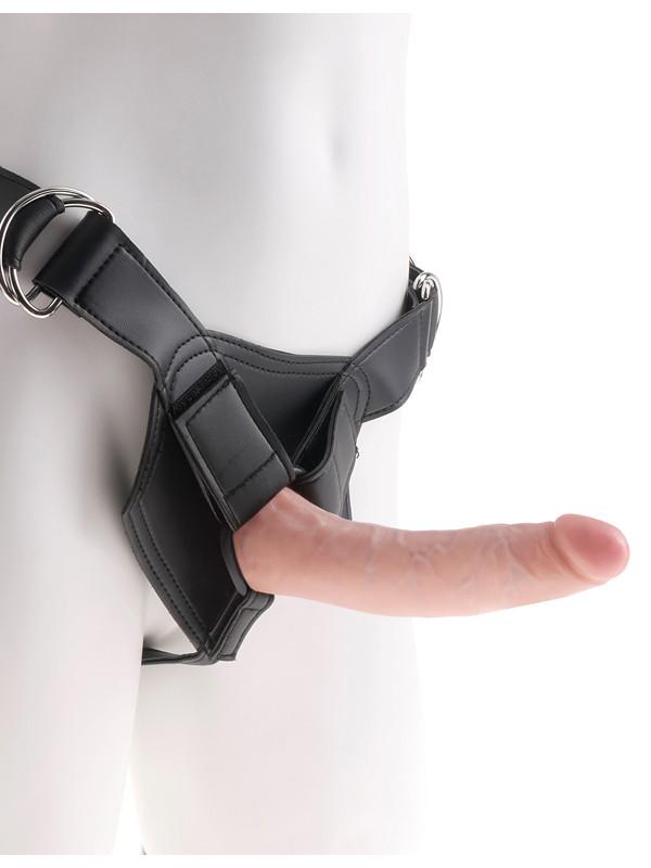 King Cock Strap-On Harness W/7 in. Cock - joujou.com.au