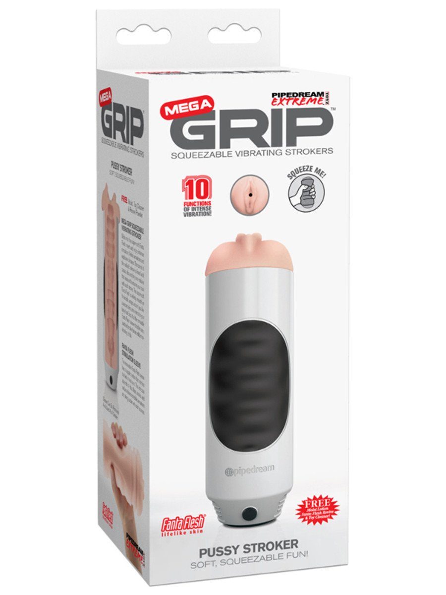 Mega Grip Vibrating Stroker Pussy - joujou.com.au