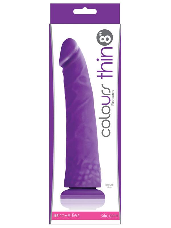 Colours Pleasures Thin 8 in. Dildo - joujou.com.au