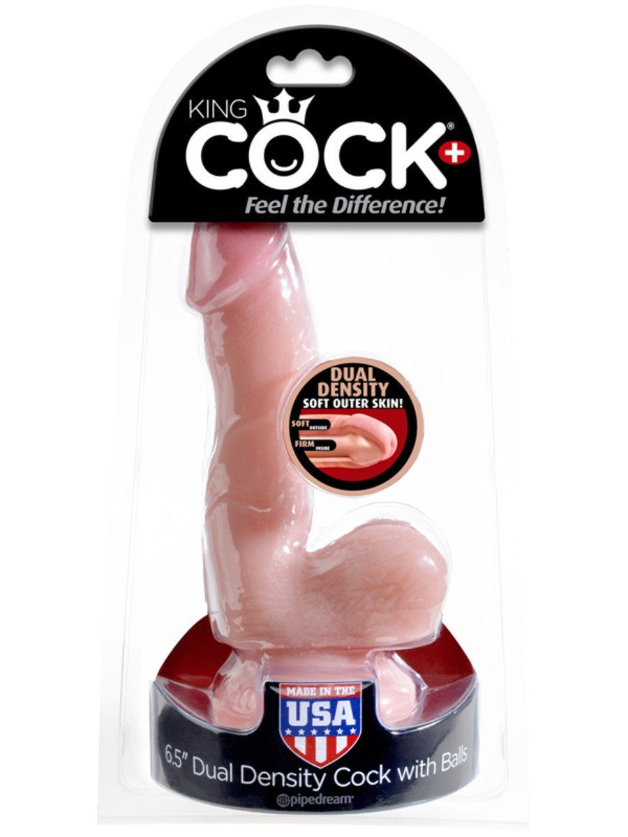 King Cock Dual Density 6.5 in. Cock with Balls - joujou.com.au