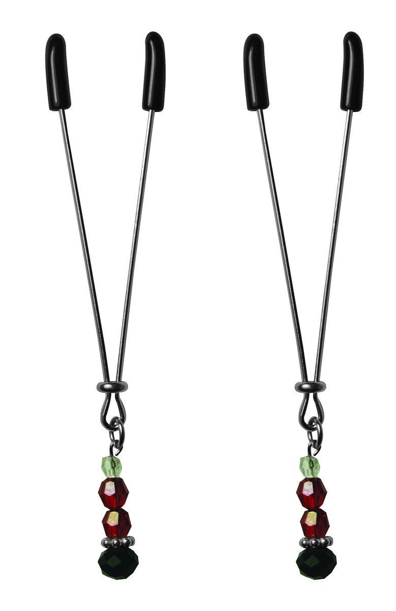 Sex & Mischief Ruby Black Nipple Clips