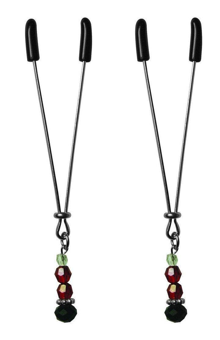 Sex & Mischief Ruby Black Nipple Clips