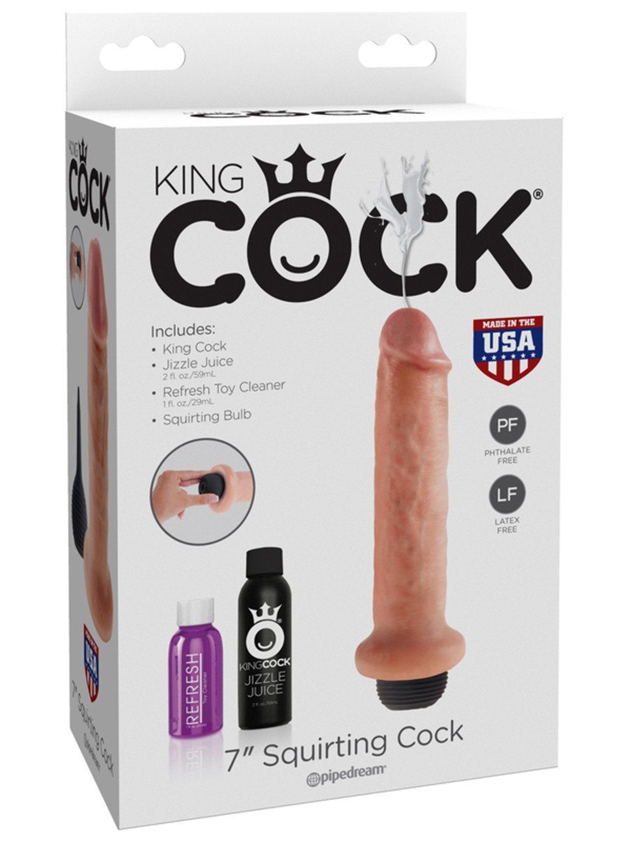 King Cock 7 in. Squirting Cock - joujou.com.au