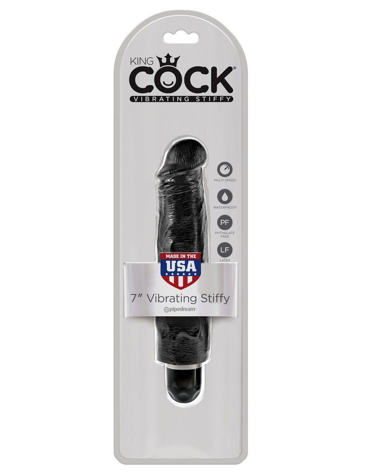 King Cock 7 in. Vibrating Stiffy - joujou.com.au