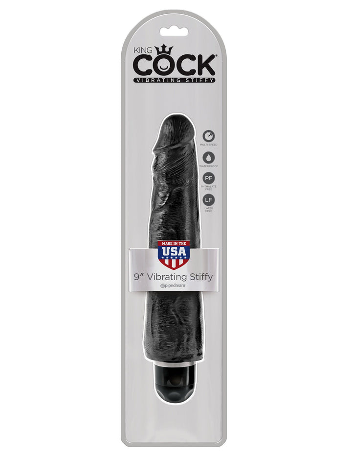 King Cock 9 in. Vibrating Stiffy - joujou.com.au