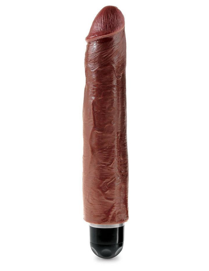 King Cock 10 in. Vibrating Stiffy - joujou.com.au