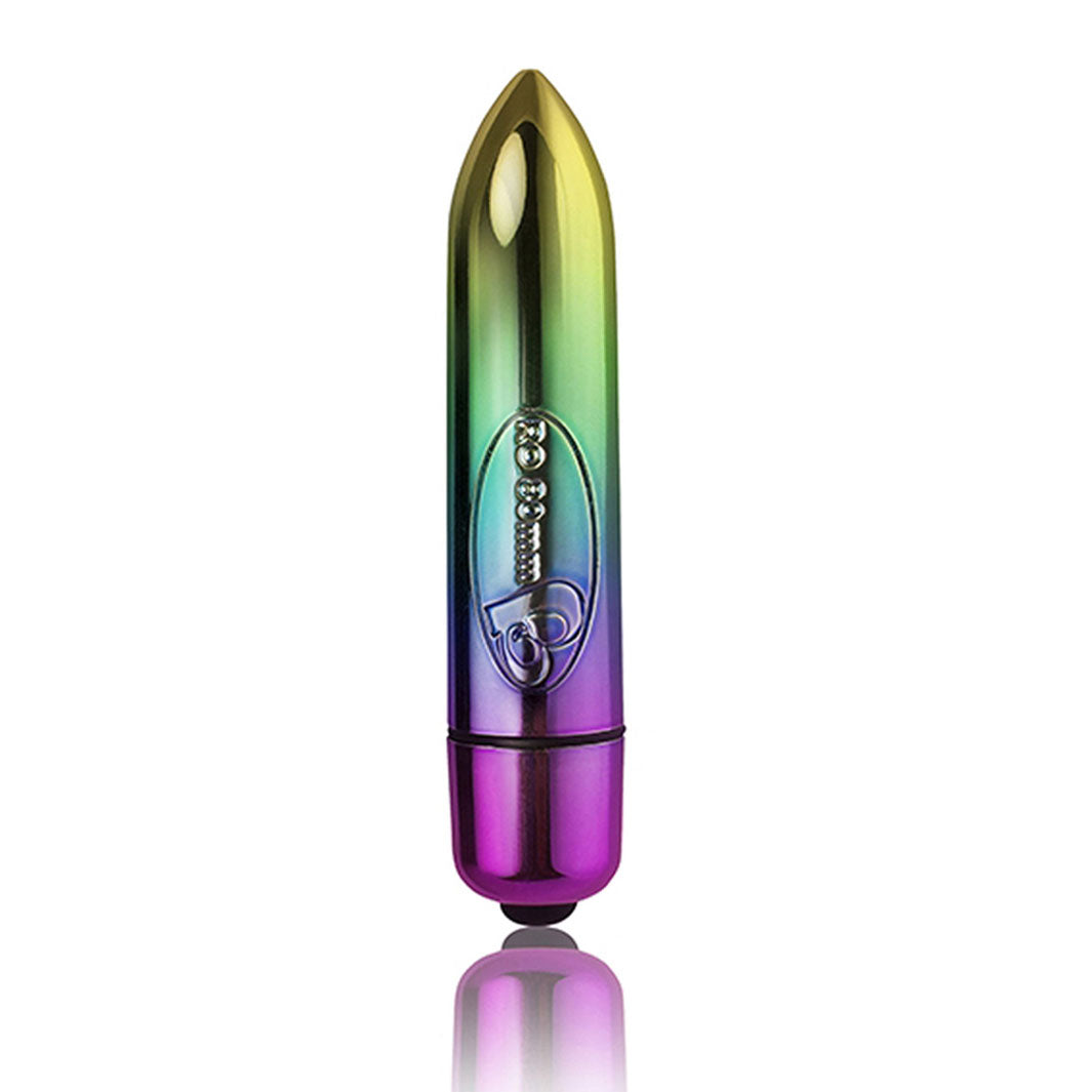 Rocks Off 7 Speed RO-80 Rainbow Bullet Vibrator - joujou.com.au