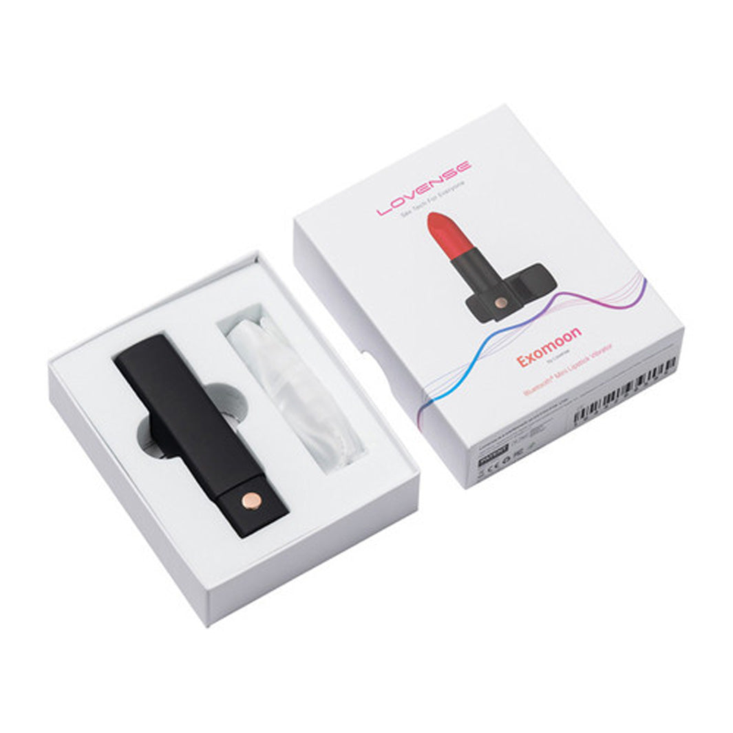 Lovense Exomoon Bluetooth Lipstick Vibrator - joujou.com.au