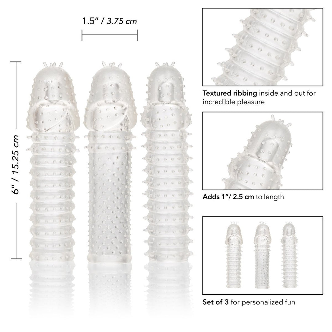 3 PIECE EXTENSION KIT - 1 IN. CLEAR - joujou.com.au