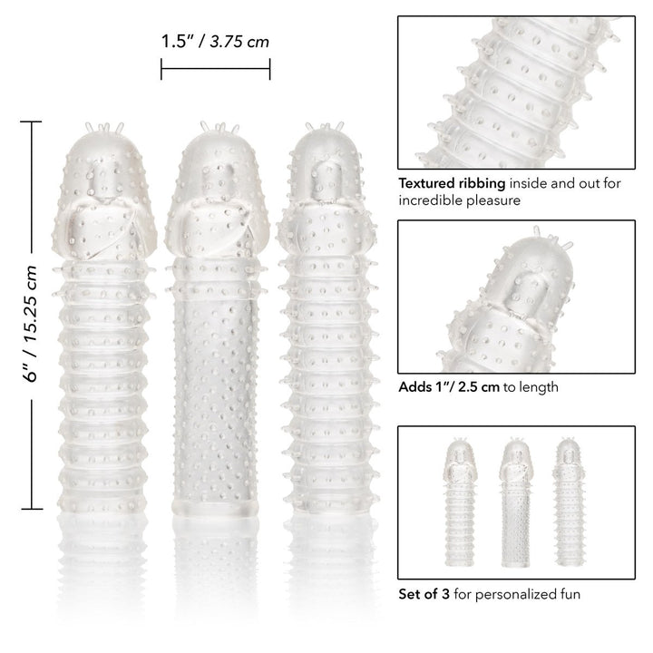 3 PIECE EXTENSION KIT - 1 IN. CLEAR - joujou.com.au