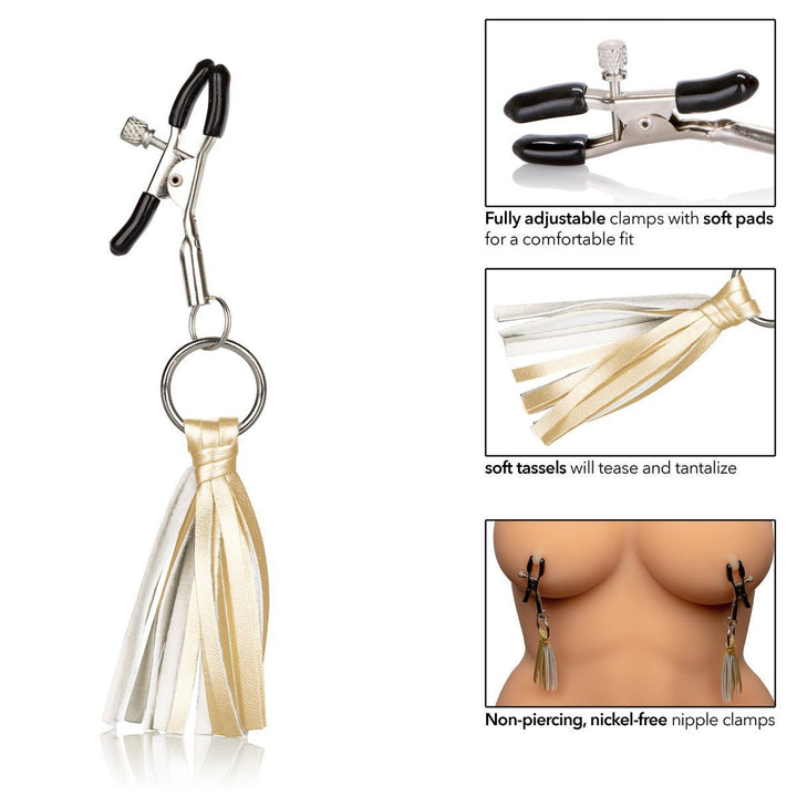 Nipple Play Playful Tassels Nipple Clamps - joujou.com.au